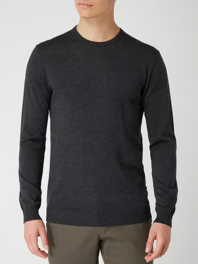 Matinique Gebreide pullover van merinowol model 'Margrate Merino'
