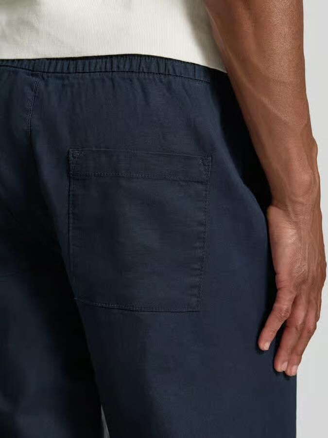 Matinique regular fit broek van mix van katoen en linnen model 'barton'