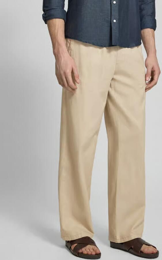 Matinique regular fit broek van mix van katoen en linnen model 'barton' - Foto 3