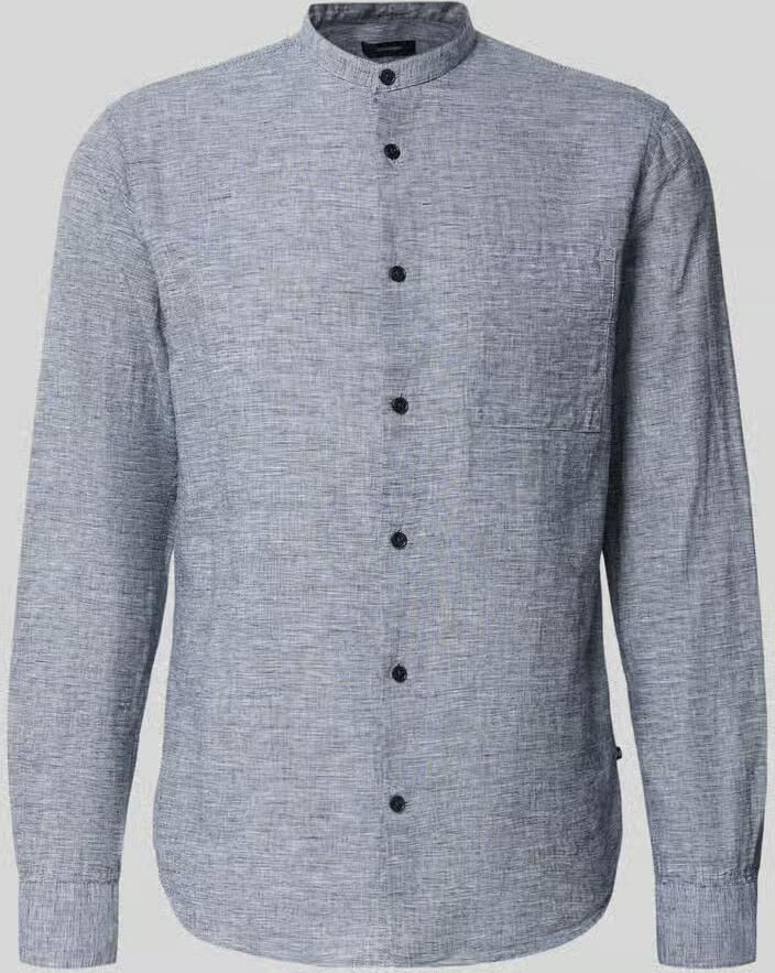 Matinique Regular fit linnen overhemd met borstzak model 'Atrostol'