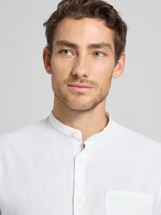 Matinique Regular fit linnen overhemd met borstzak Model 'Atrostol'