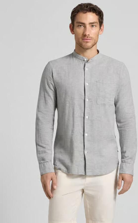 Matinique Regular fit linnen overhemd met borstzak Model 'Atrostol' - Foto 3