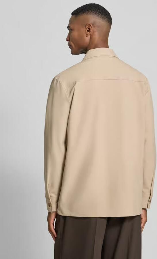 Matinique Regular fit overhemdjack met kentkraag model 'Damo'