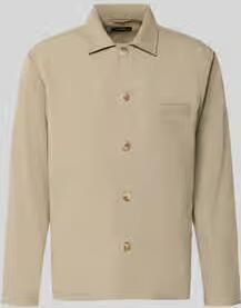 Matinique regular fit overshirt met paspelzak op de borst model 'landen' - Foto 5