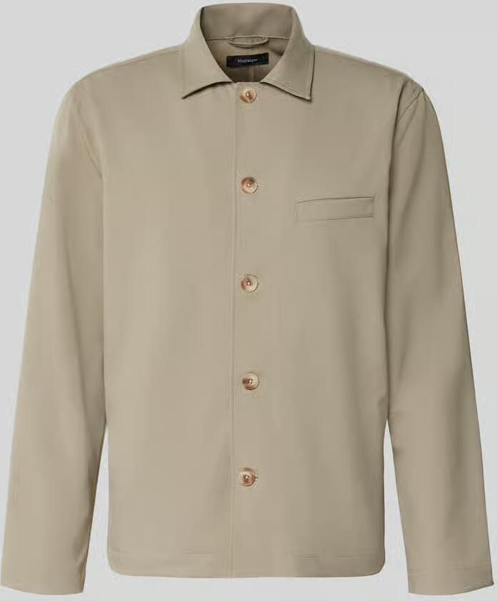 Matinique regular fit overshirt met paspelzak op de borst model 'landen' - Foto 2