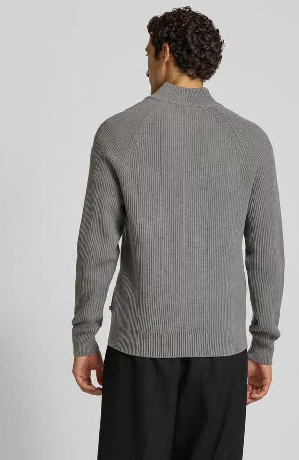 Matinique katoenen regular fit gebreide trui middelgrijs - Foto 5