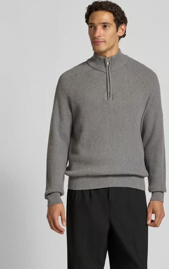 Matinique katoenen regular fit gebreide trui middelgrijs - Foto 6