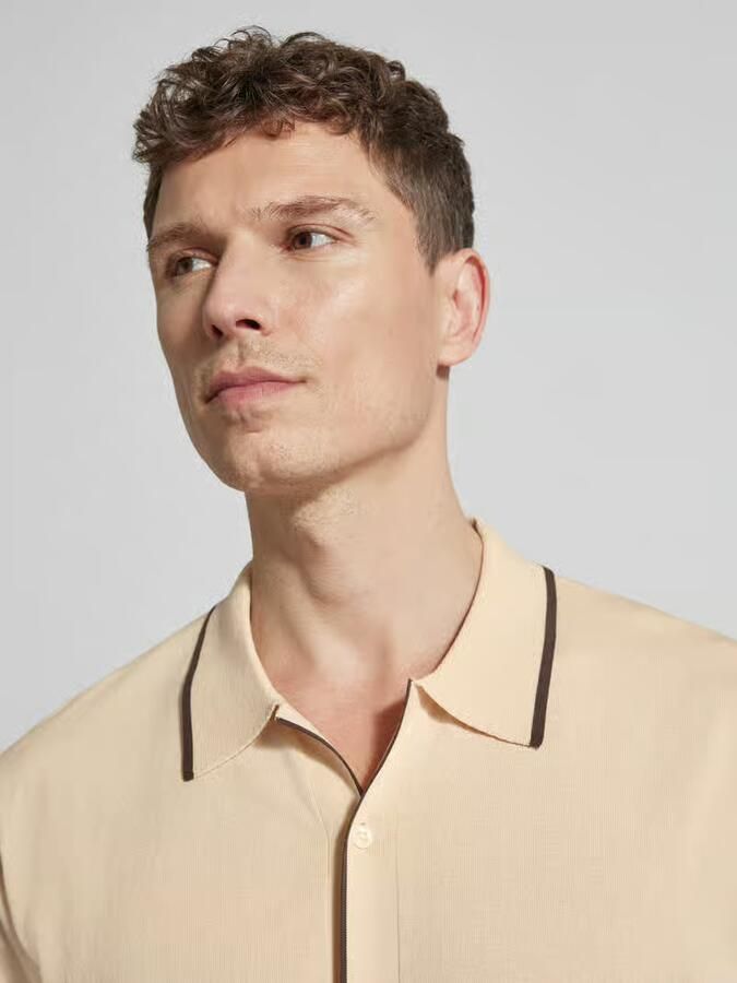 Matinique regular fit vrijetijdshemd in brei-look model 'Apolo'