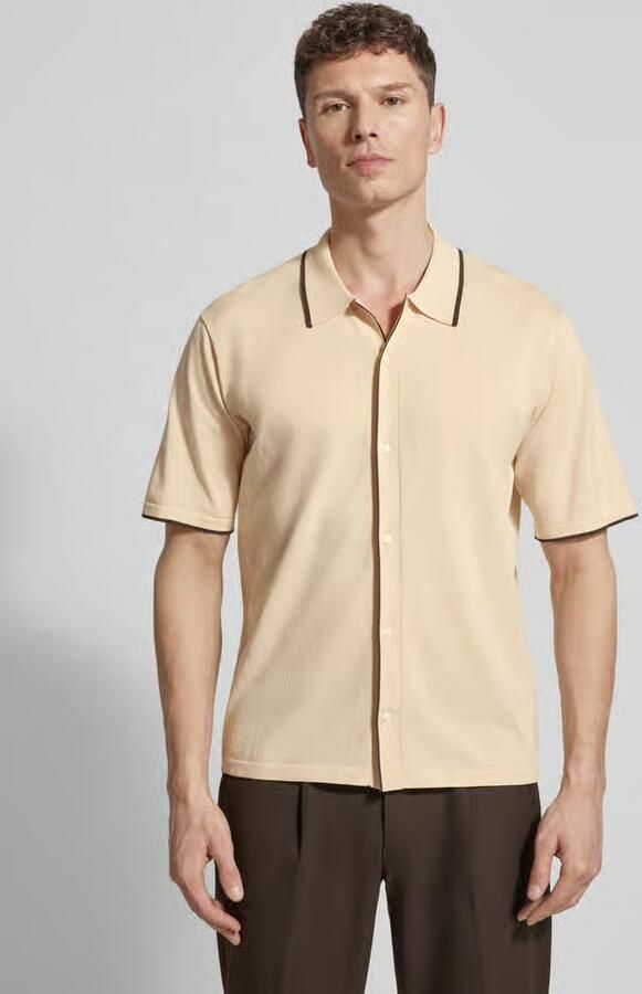 Matinique regular fit vrijetijdshemd in brei-look model 'Apolo' - Foto 4