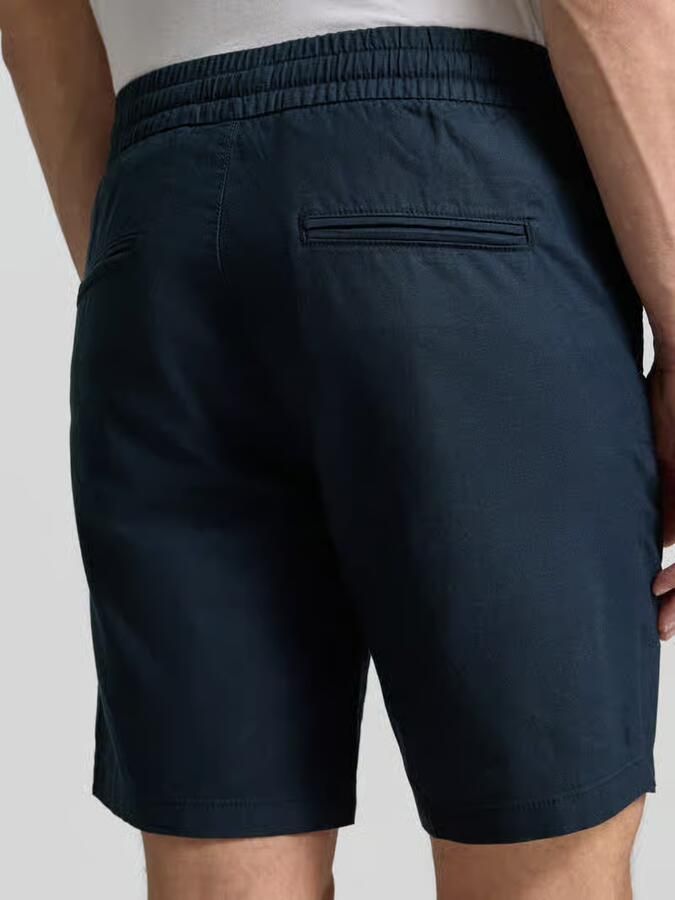 Matinique Korte straight fit broek van een mix van linnen en katoen model 'Barton' - Foto 5