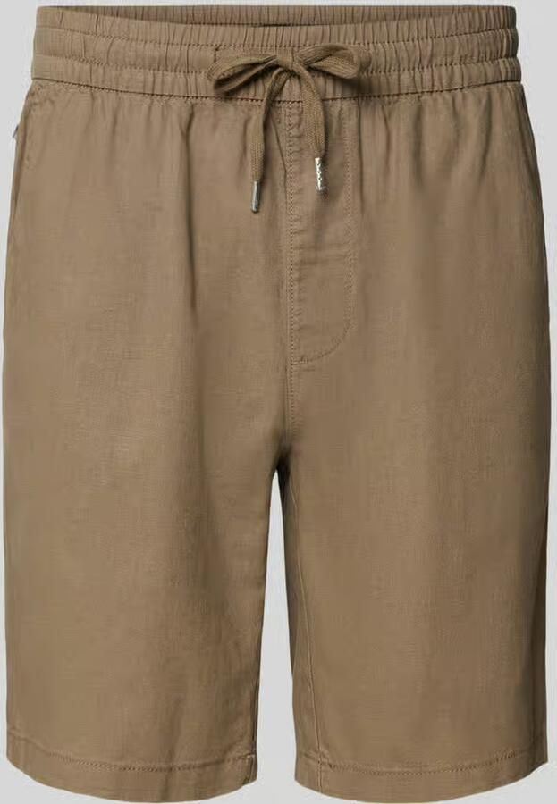 Matinique Regular fit bermuda van een mix van linnen en katoen model 'barton'