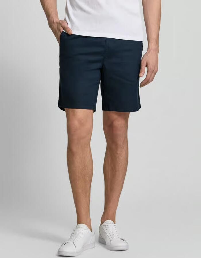 Matinique Korte straight fit broek van een mix van linnen en katoen model 'Barton' - Foto 6