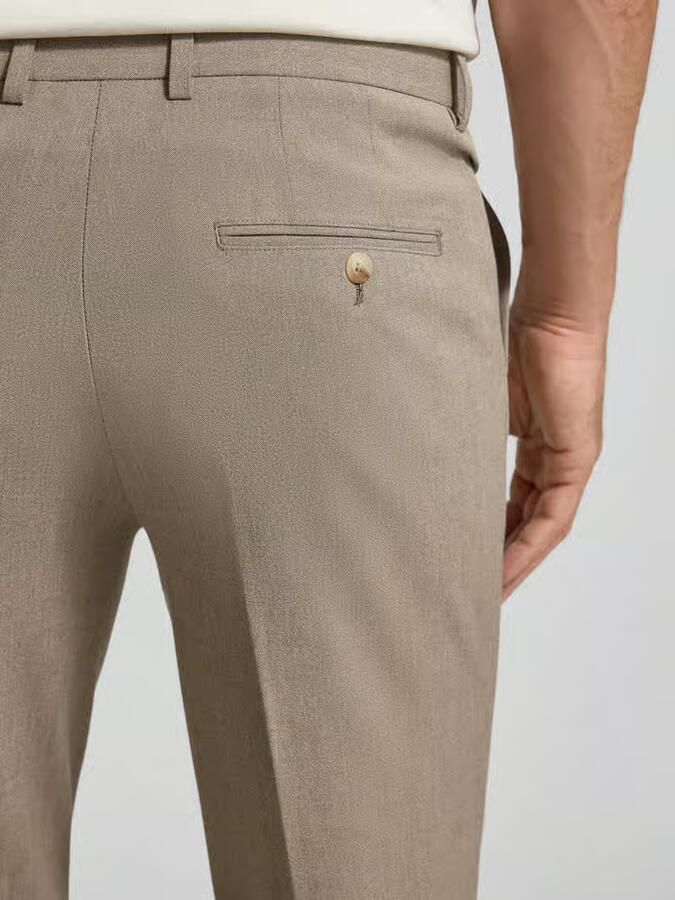 Matinique Slim fit chino met bandplooien model 'Maliam' - Foto 2