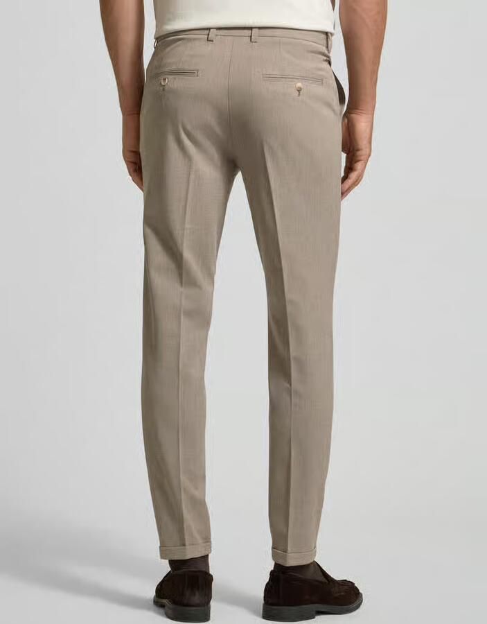 Matinique Slim fit chino met bandplooien Model 'Maliam'