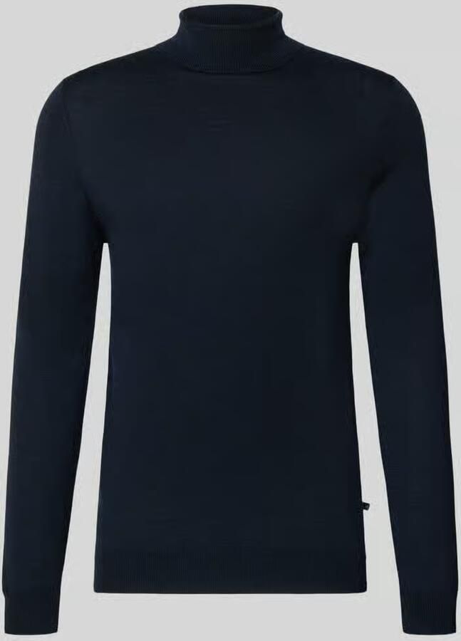 Matinique Regular fit gebreide coltrui van pure wol model 'parcusman'