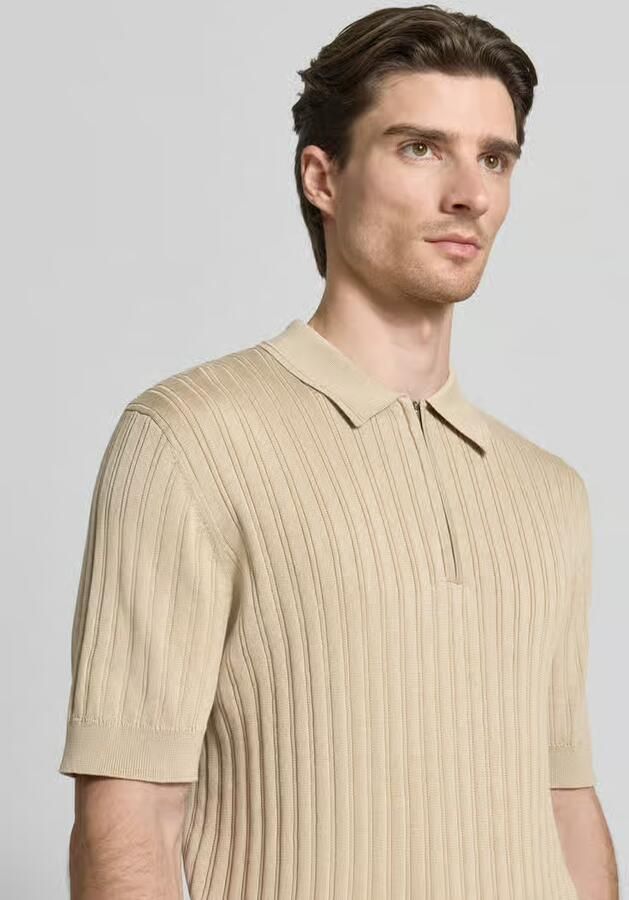 Matinique slim fit poloshirt met rits