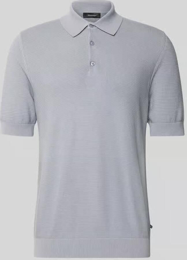 Matinique Slim fit poloshirt van katoenmix in tricotlook - Foto 3