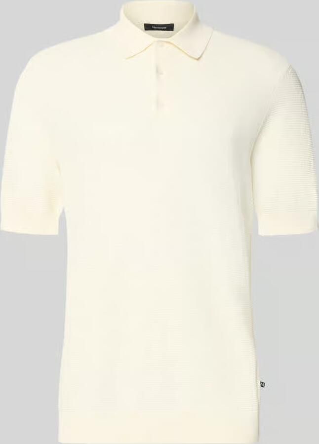 Matinique Slim fit poloshirt van katoenmix in tricotlook - Foto 3