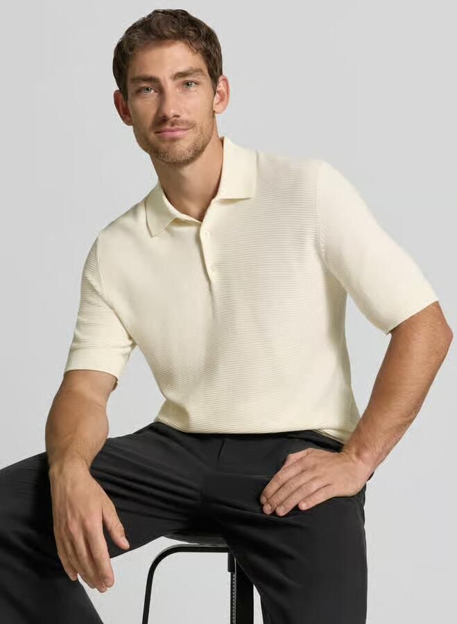 Matinique Slim fit poloshirt van katoenmix in tricotlook - Foto 4
