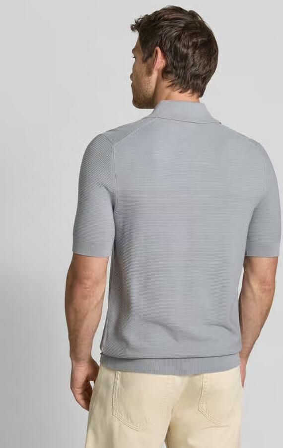 Matinique Slim fit poloshirt van katoenmix in tricotlook - Foto 4