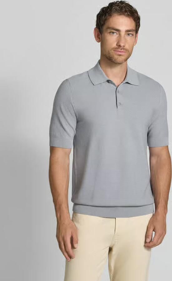 Matinique Slim fit poloshirt van katoenmix in tricotlook - Foto 5