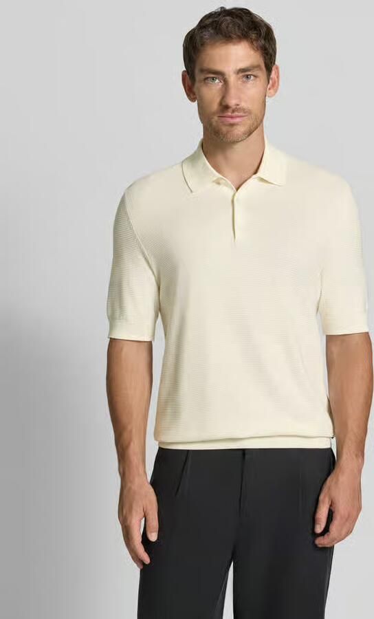 Matinique Slim fit poloshirt van katoenmix in tricotlook - Foto 5