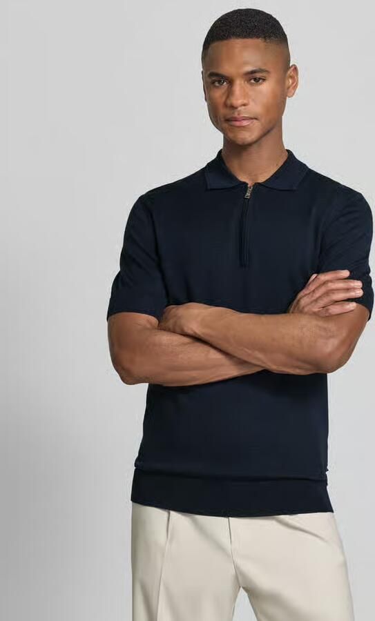 Matinique Slim fit poloshirt met ritssluiting model 'Polo Knit' - Foto 3