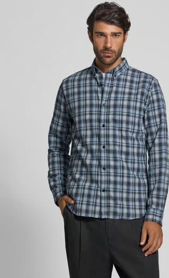 Matinique Slim fit vrijetijdsoverhemd met button-downkraag model 'trostol' - Foto 2