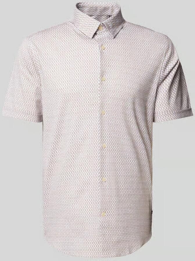 Matinique Slim fit vrijetijdsoverhemd met kentkraag - Foto 2