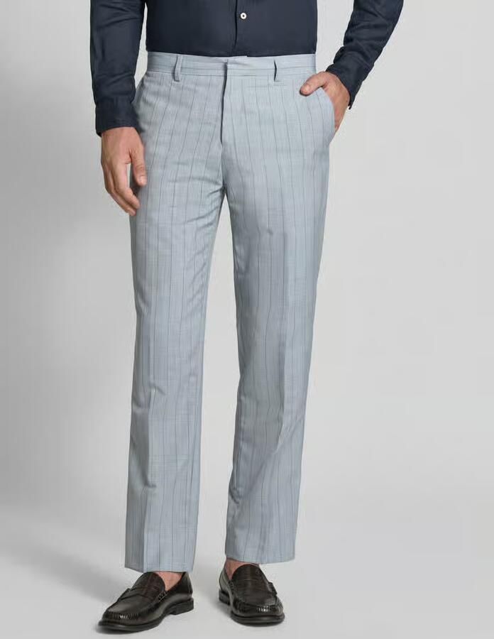 Matinique straight fit broek met linnen-aandeel model 'Wesley' - Foto 2