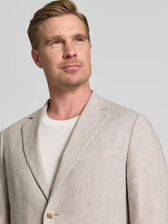 Matinique straight fit colbert van linnenmix model 'Charles'