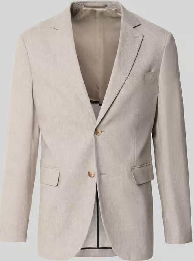 Matinique straight fit colbert van linnenmix model 'Charles' - Foto 2