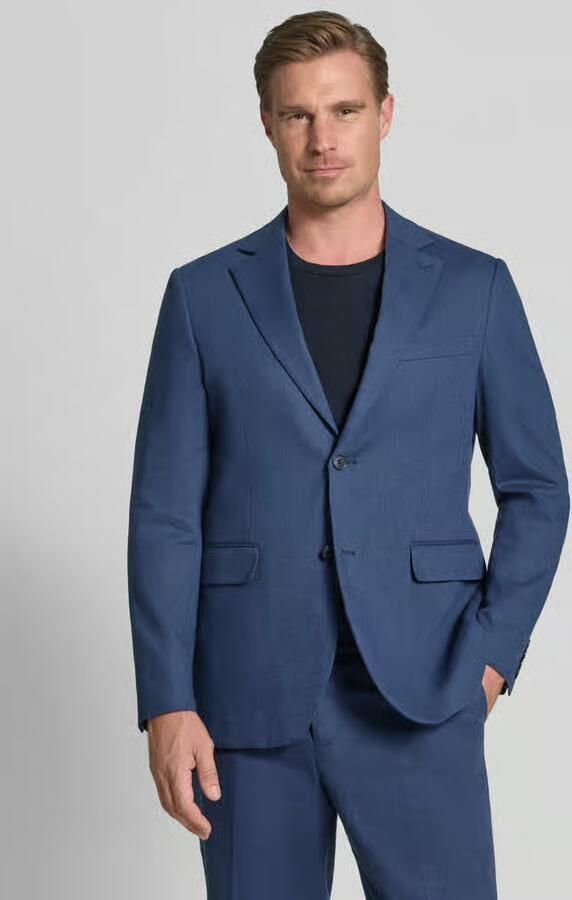 Matinique straight fit colbert van linnenmix model 'Charles' - Foto 4