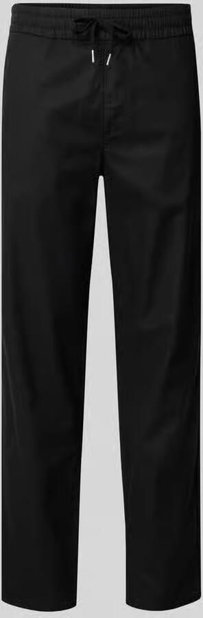 Matinique Straight fit linnen broek met elastische band model 'Barton'