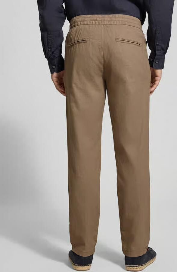 Matinique Straight fit linnenbroek met elastische band Model 'Barton' - Foto 3