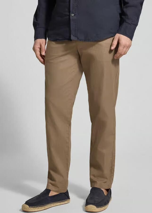 Matinique Straight fit linnenbroek met elastische band Model 'Barton' - Foto 2