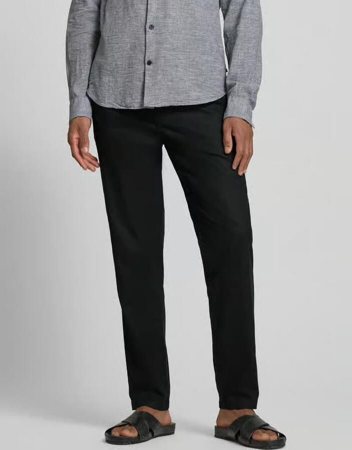 Matinique Straight fit linnenbroek met elastische band Model 'Barton' - Foto 5