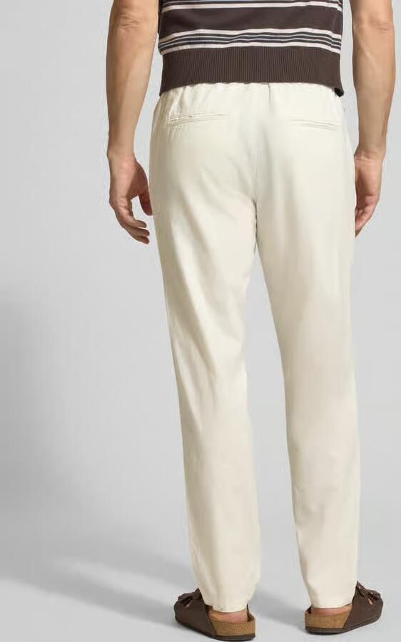Matinique Straight fit linnenbroek met elastische band Model 'Barton' - Foto 6