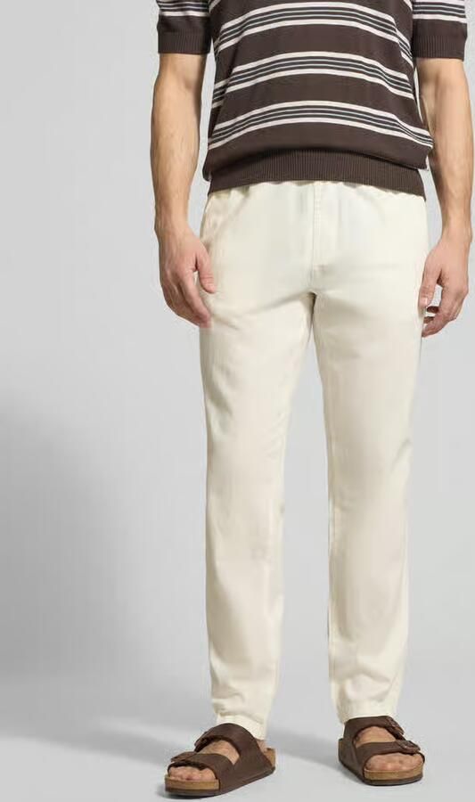 Matinique Straight fit linnenbroek met elastische band Model 'Barton' - Foto 7