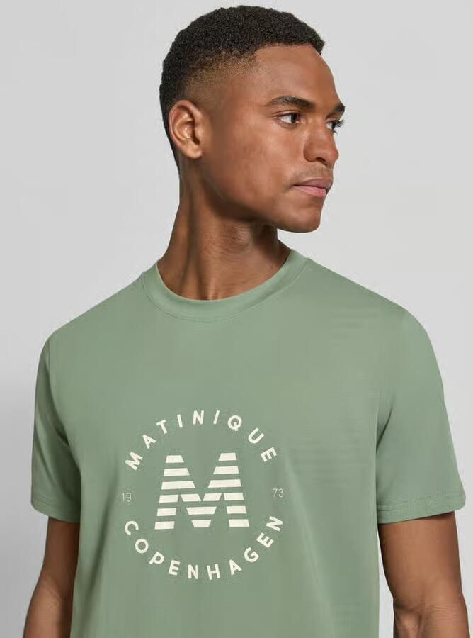 Matinique T-shirt met labelprint model 'Jeramy' - Foto 3