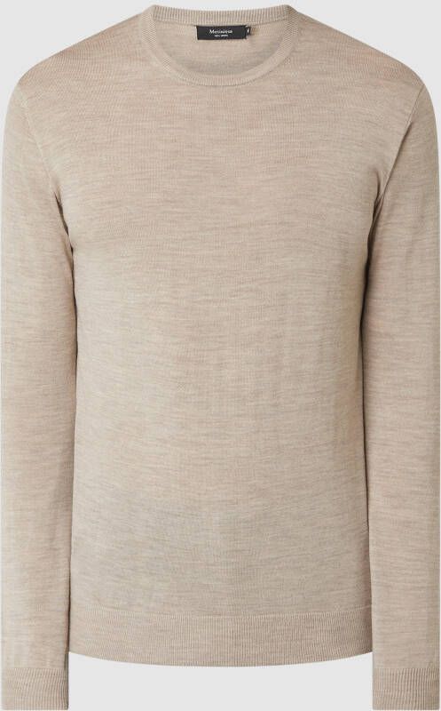 Matinique Pullover van merinowol model 'Grate'