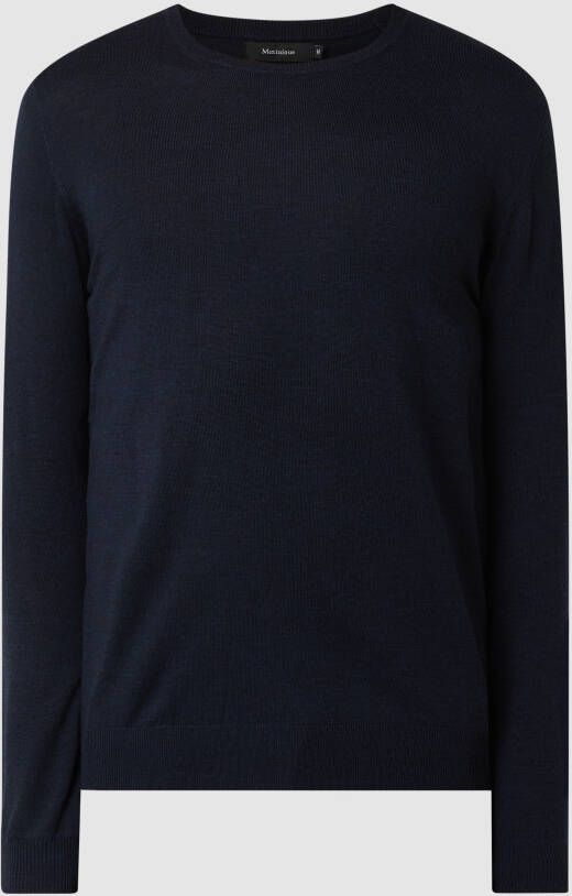 Matinique Gebreide pullover van lanawol model 'Margrate Merino'