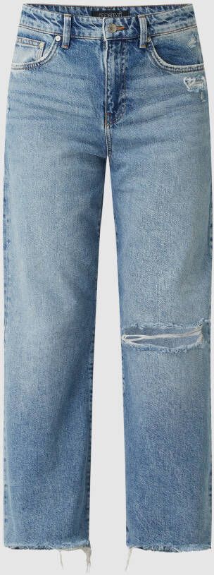 Mavi Jeans Straight fit high waist jeans met biologisch katoen model 'Barcelona'