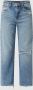 Mavi Jeans Straight fit high waist jeans met biologisch katoen model 'Barcelona' - Thumbnail 1