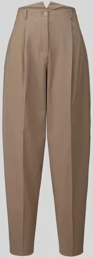 MAX&Co. barrel fit bandplooibroek met viscose model 'BRUNO'