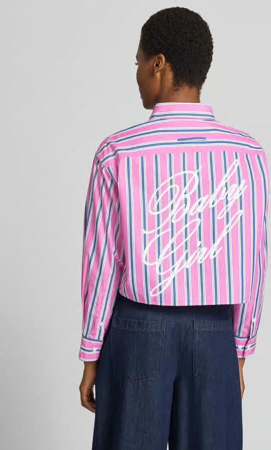 MAX&Co. boxy fit blouse met lange mouwen van puur katoen 'FARNESE' - Foto 3
