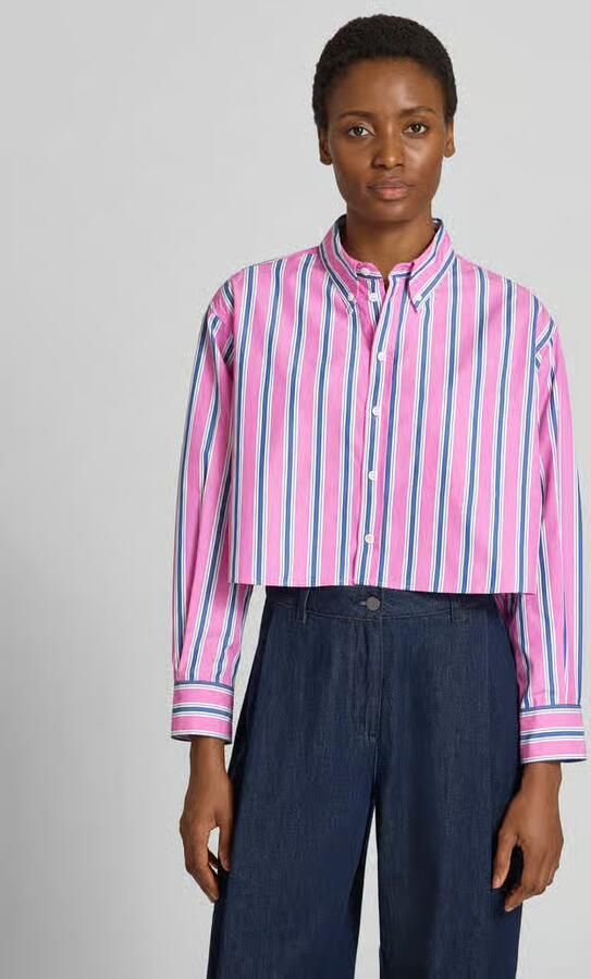 MAX&Co. boxy fit blouse met lange mouwen van puur katoen 'FARNESE' - Foto 2