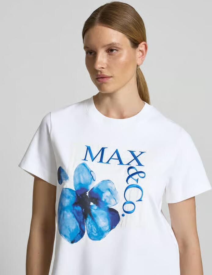 MAX&Co. Boxy fit T-shirt van puur katoen model 'MAMBO'