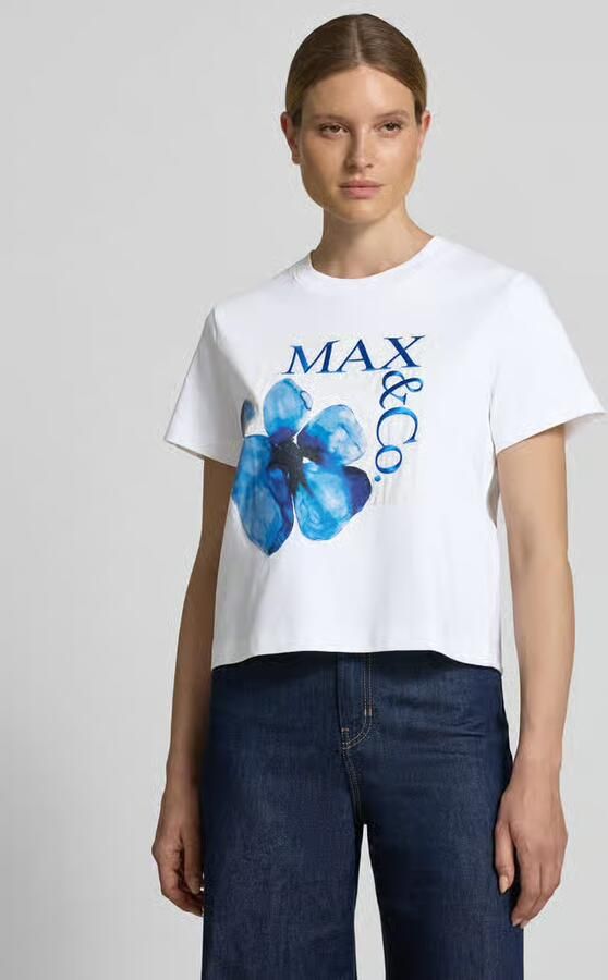 MAX&Co. Boxy fit T-shirt van puur katoen model 'MAMBO' - Foto 2