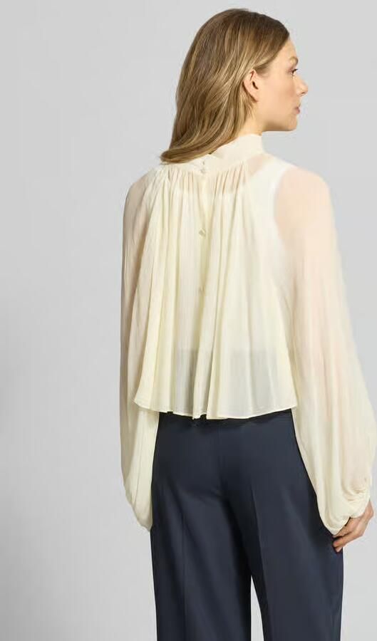 MAX&Co. Loose fit blouse met lange mouwen van pure viscose model 'AFFETTO' - Foto 4